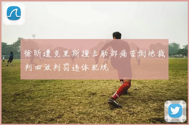 徐昕遭克里斯撞击肋部痛苦倒地裁判回放判罚违体犯规